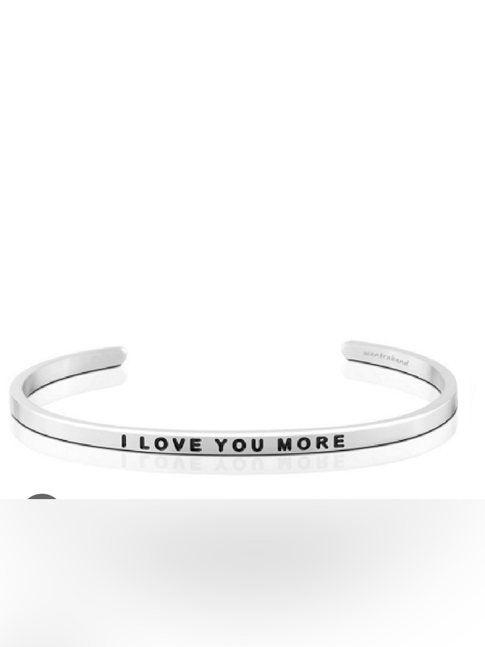 MantraBand Silver 'BE FEARLESS' Inspirational silver Cuff Bracelet
